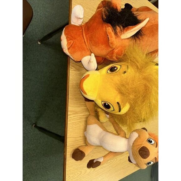 LION KING II SIMBA'S PRIDE Simba Timon Pumps Set Of 3 Plush - Picture 2 of 6